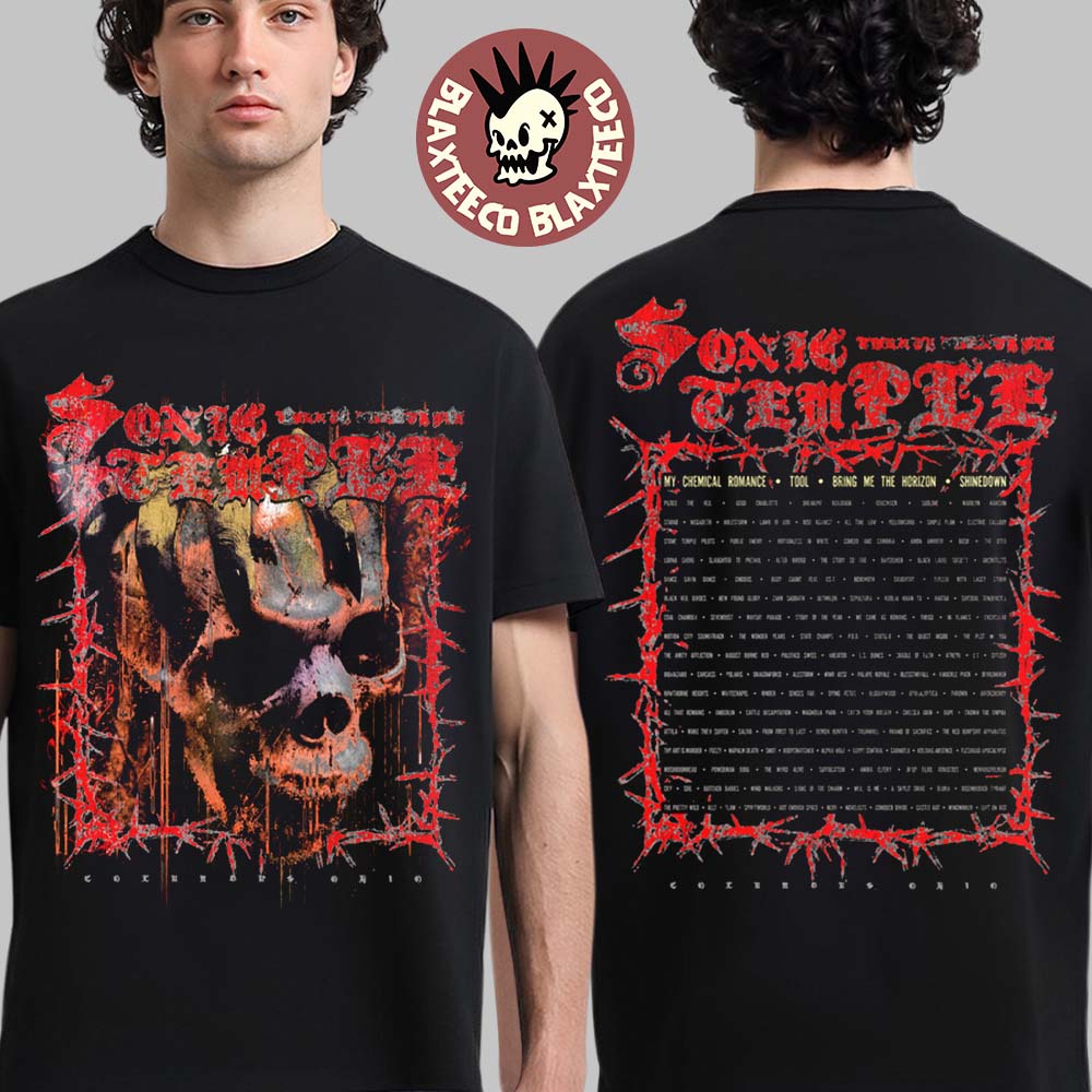 Sonic Temple 2026 Festival Merch In Columbus Ohio At - Adult & Kids T-Shirts, Sweatshirts & Hoodies apparel design preview 1