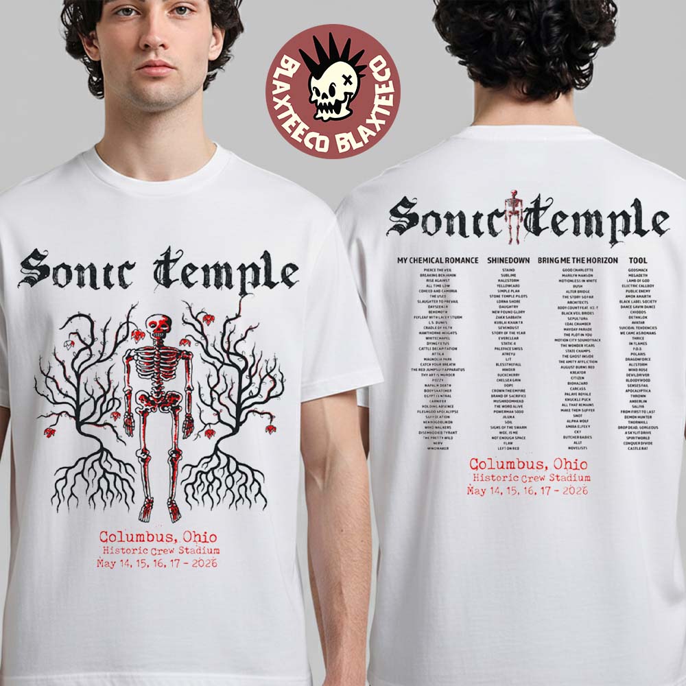 Sonic Temple 2026 Festival Merch In Columbus Ohio At - Adult & Kids T-Shirts, Sweatshirts & Hoodies apparel design preview 1