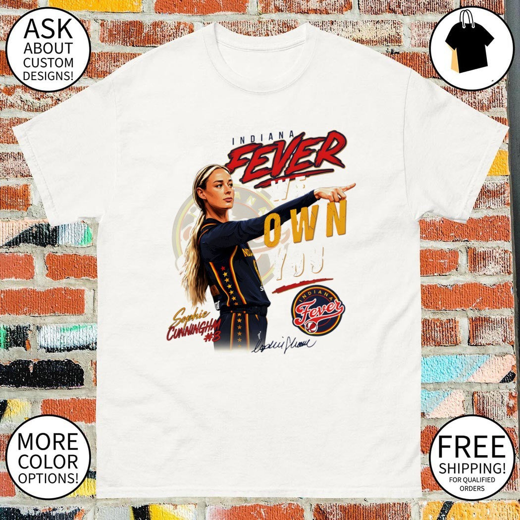 Sophie Cunningham 8 Indiana Fever WNBA Basketball we - Adult & Kids T-Shirts, Sweatshirts & Hoodies apparel design preview 1