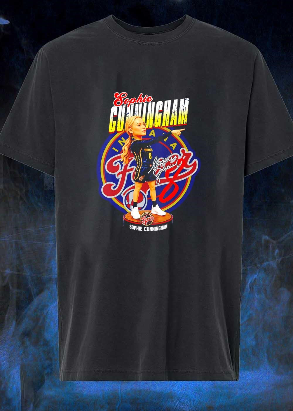 Sophie Cunningham Bobblehead Pointing Indiana Fever - Adult & Kids T-Shirts, Sweatshirts & Hoodies apparel design preview 1