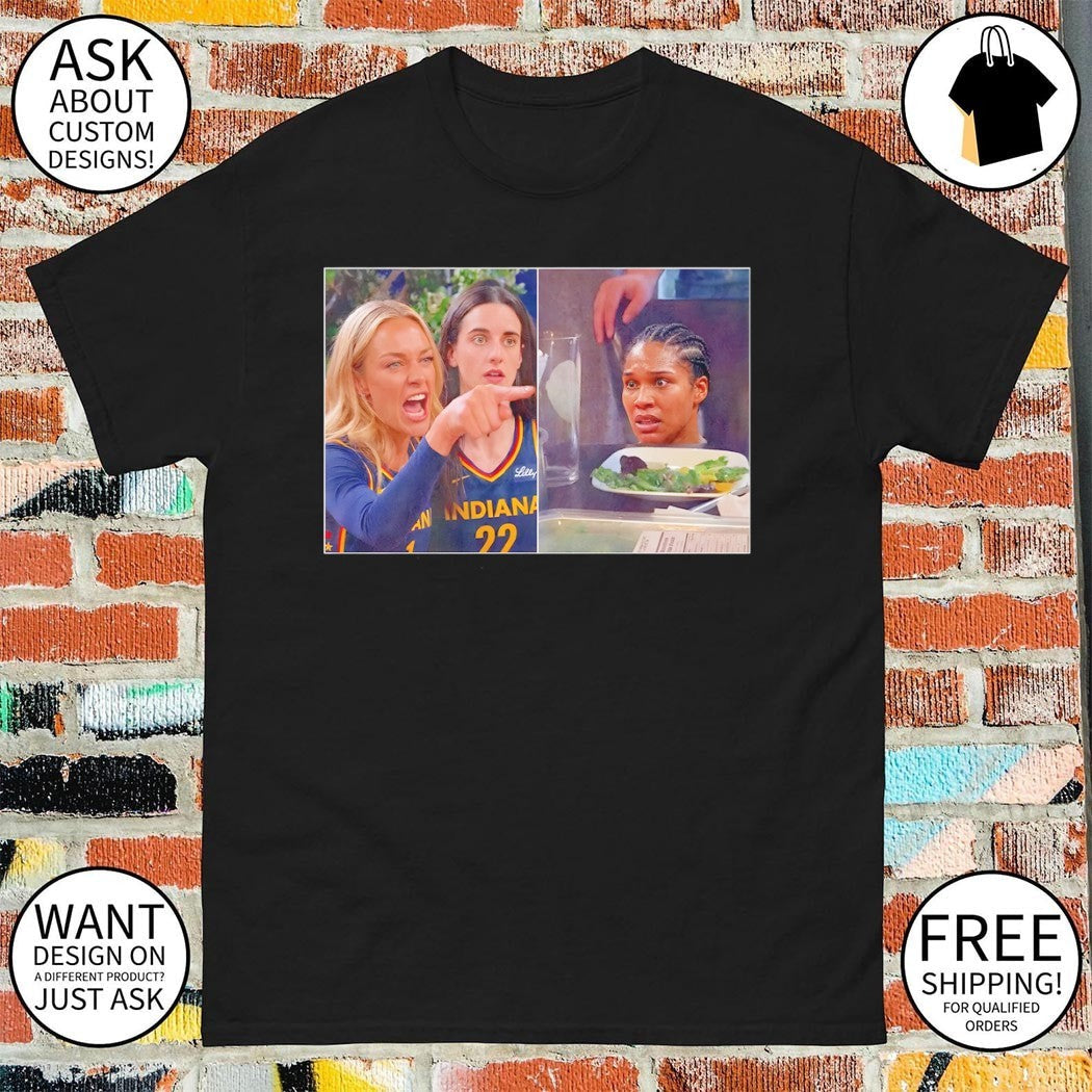 Sophie Cunningham Caitlin Clark poiting Woman yelling - Adult & Kids T-Shirts, Sweatshirts & Hoodies apparel design preview 1