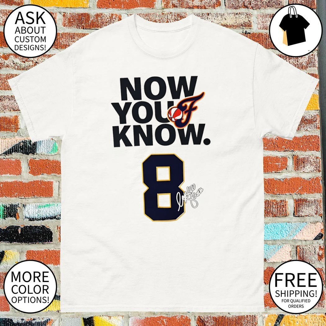 Sophie Cunningham Indiana Fever 8 signature Now You - Adult & Kids T-Shirts, Sweatshirts & Hoodies apparel design preview 1