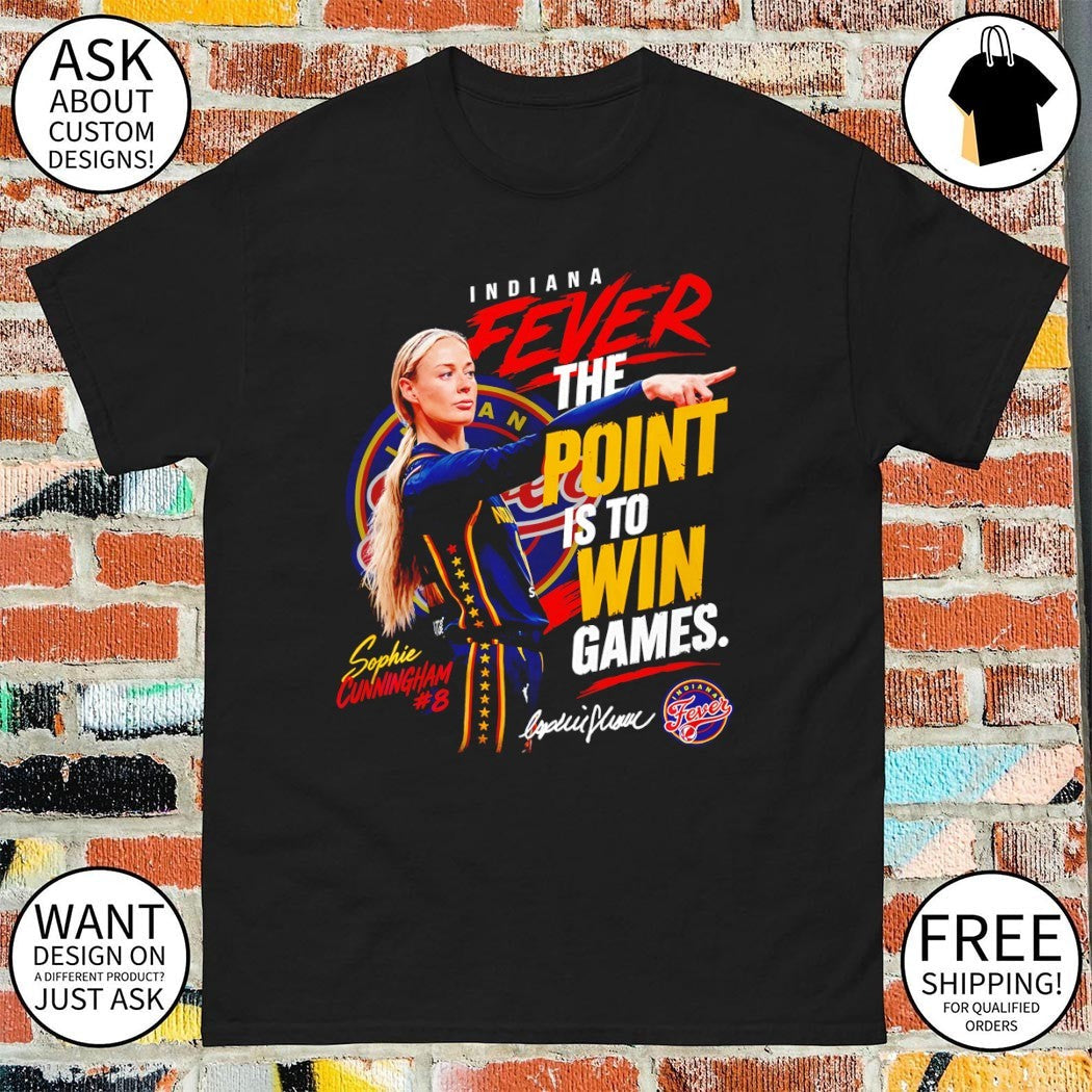 Sophie Cunningham Indiana Fever Basketball The Point - Adult & Kids T-Shirts, Sweatshirts & Hoodies apparel design preview 1