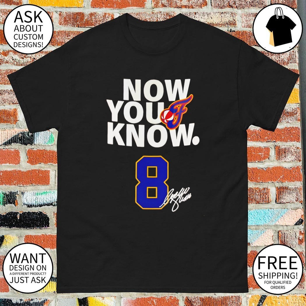 Sophie Cunningham Indiana Fever Now You Know with - Adult & Kids T-Shirts, Sweatshirts & Hoodies apparel design preview 1
