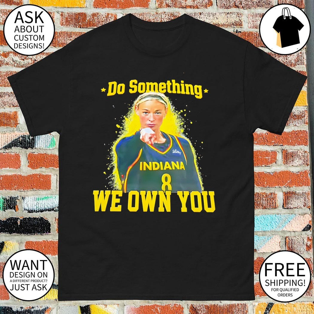 Sophie Cunningham Indiana Fever Pointing Do Something - Adult & Kids T-Shirts, Sweatshirts & Hoodies apparel design preview 1