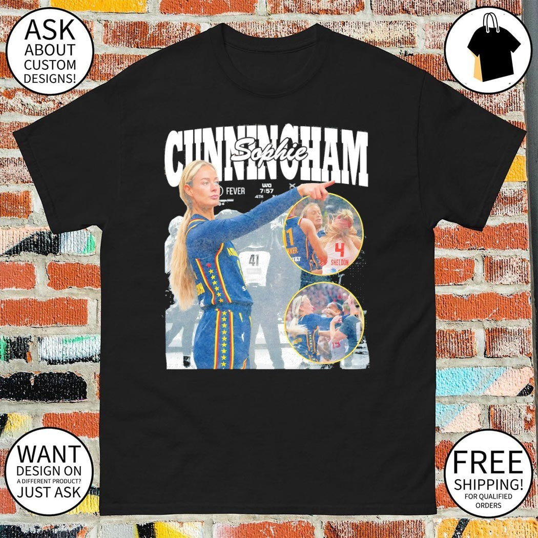 Sophie Cunningham Point God Indiana Fever Basketball - Adult & Kids T-Shirts, Sweatshirts & Hoodies apparel design preview 1