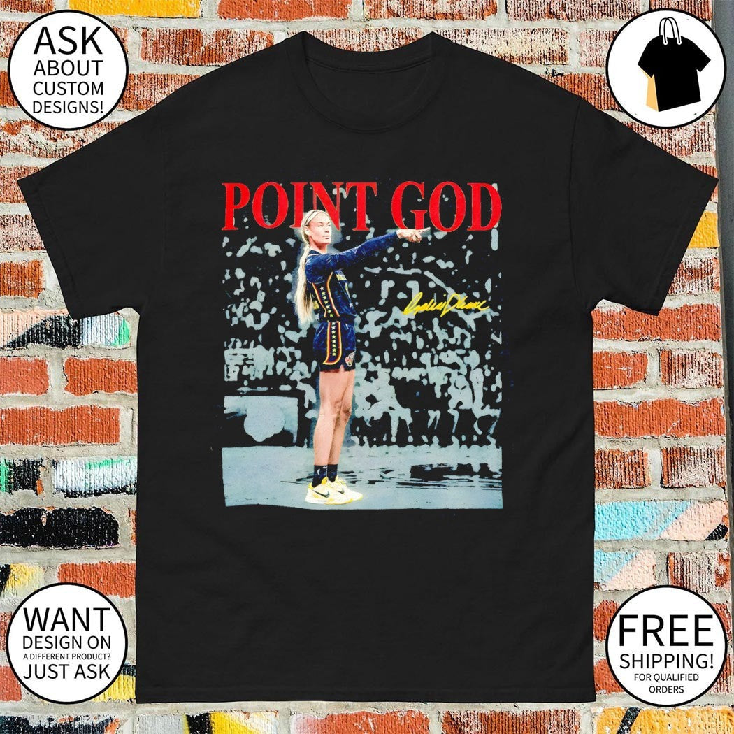 Sophie Cunningham Point God Indiana Fever Basketball - Adult & Kids T-Shirts, Sweatshirts & Hoodies apparel design preview 1