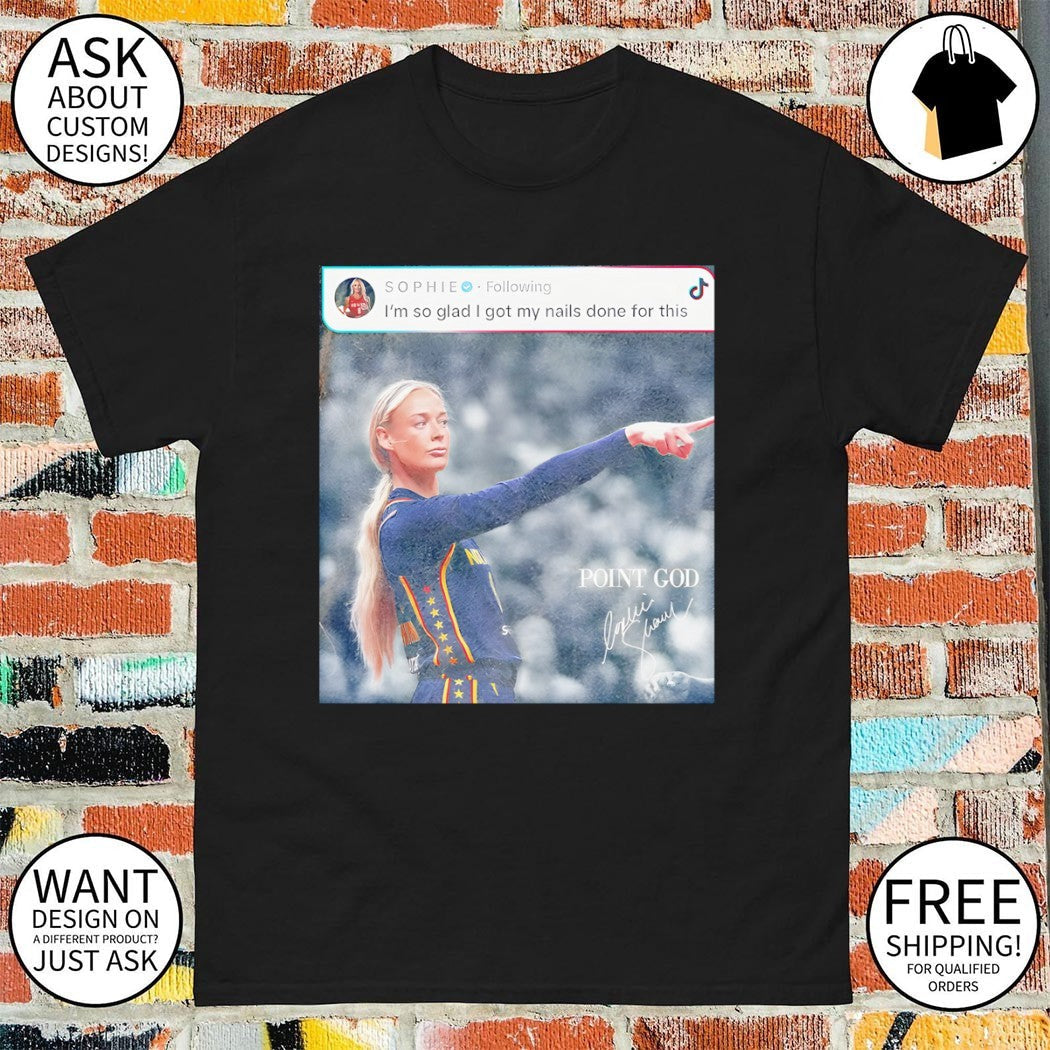 Sophie Cunningham Point God WNBA Indiana Fever - Adult & Kids T-Shirts, Sweatshirts & Hoodies apparel design preview 1