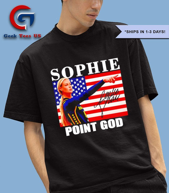 Sophie Cunningham point God Indiana Fever American - Adult & Kids T-Shirts, Sweatshirts & Hoodies apparel design preview 1