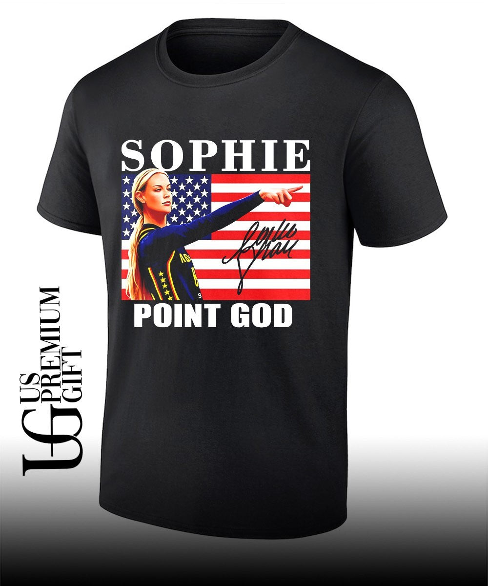 Sophie Cunningham point God Indiana Fever American - Adult & Kids T-Shirts, Sweatshirts & Hoodies apparel design preview 1