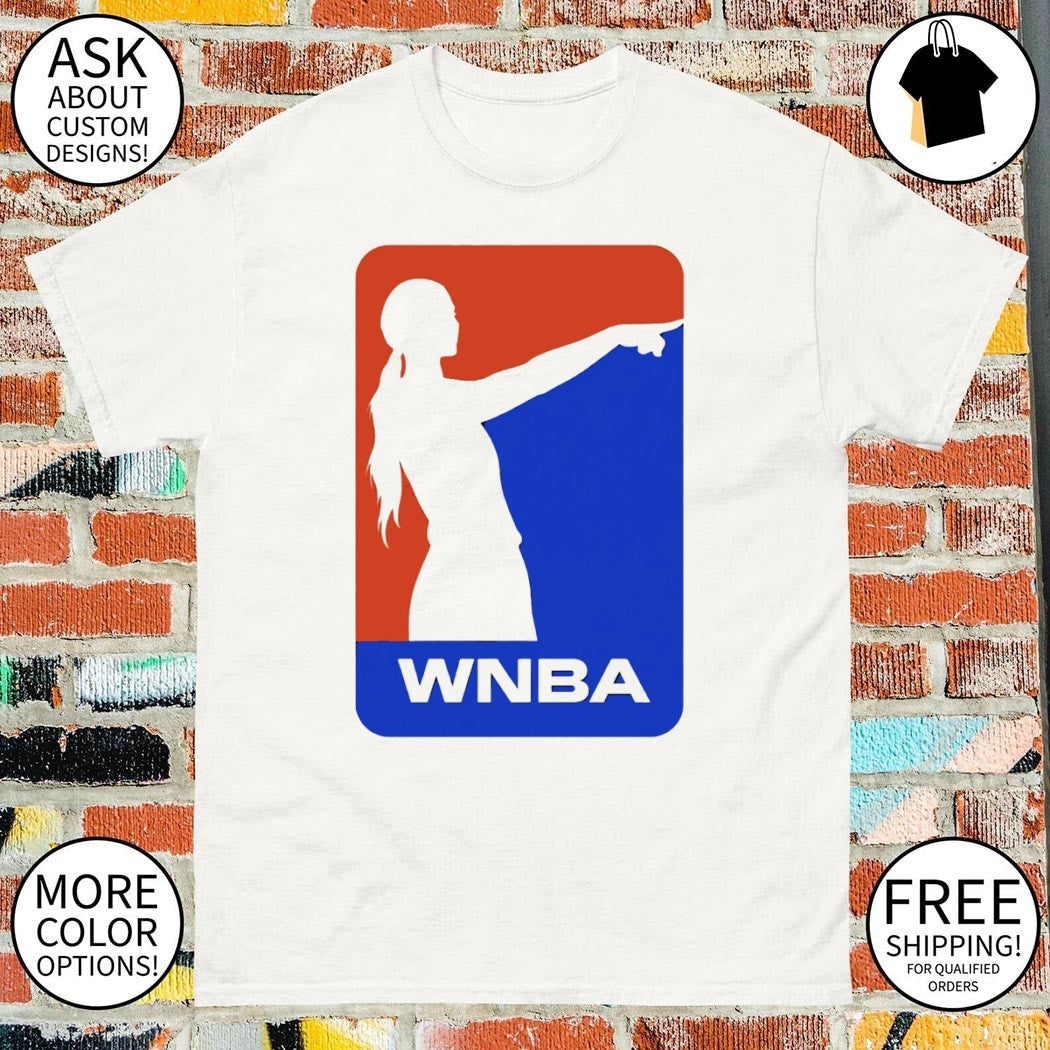Sophie Cunningham pointing WNBA Parody logo viral - Adult & Kids T-Shirts, Sweatshirts & Hoodies apparel design preview 1