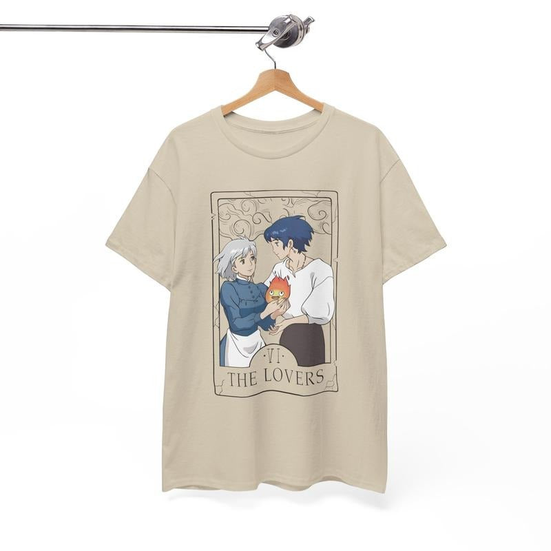Sophie Calcifer Howls Moving Castle Ghibli Hayao - Adult & Kids T-Shirts, Sweatshirts & Hoodies apparel design preview 1