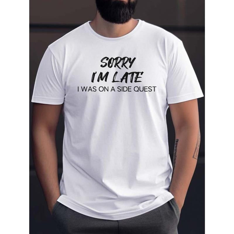 Sorry I'M Late Print Casual Short Sleeve Summer Made - Adult & Kids T-Shirts, Sweatshirts & Hoodies apparel design preview 1