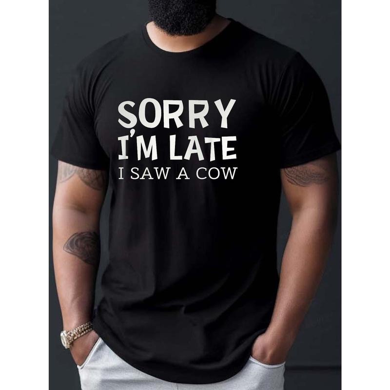 Sorry I'M Late Print Casual Short Sleeve Summer Made - Adult & Kids T-Shirts, Sweatshirts & Hoodies apparel design preview 1