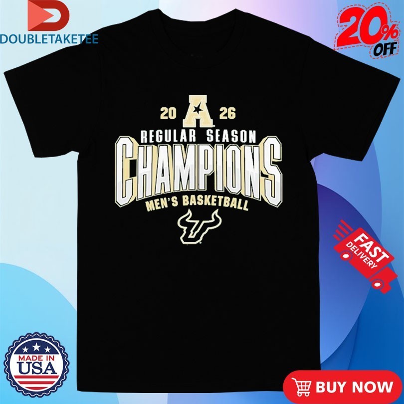 South Florida Bulls 2026 AAC Men's Basketball Regular - Adult & Kids T-Shirts, Sweatshirts & Hoodies apparel design preview 1