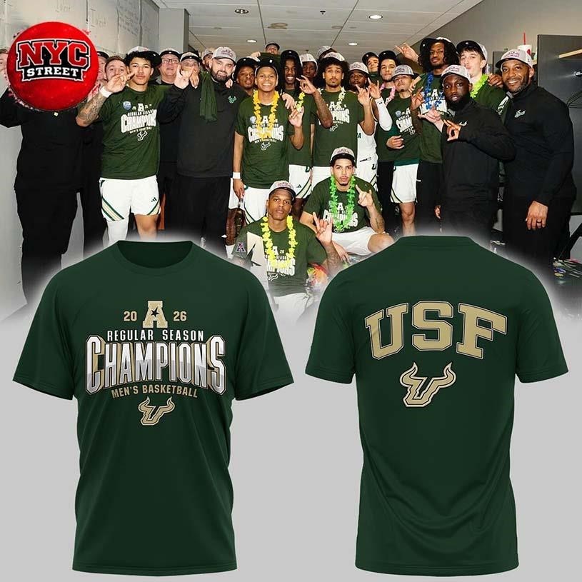 South Florida Bulls Men's Basketball Regular Season - Adult & Kids T-Shirts, Sweatshirts & Hoodies apparel design preview 1