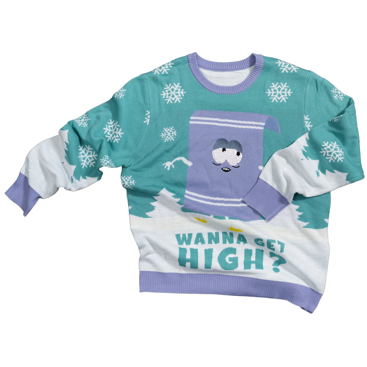 Southpark Towelie Red Eyes Ugly Christmas Sweater - Holiday Gift product image 2