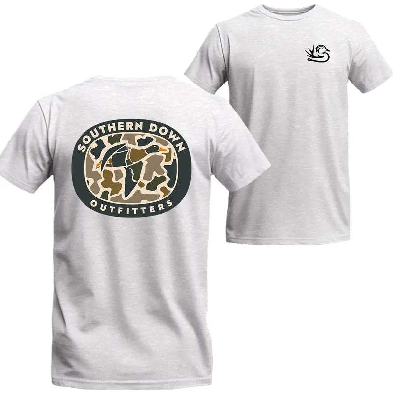Southern Down Outfitters Camo Duck Hunting MW - Adult & Kids T-Shirts, Sweatshirts & Hoodies apparel design preview 1