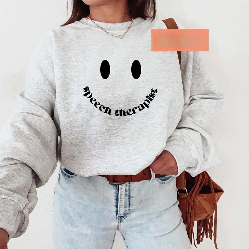 Speech Therapist SLP Pathologist Cute Language Retro - Adult & Kids T-Shirts, Sweatshirts & Hoodies apparel design preview 1