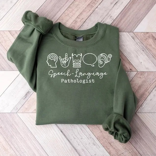 Speech Therapist Language SLP Nurse Pathologist - Adult & Kids T-Shirts, Sweatshirts & Hoodies apparel design preview 1