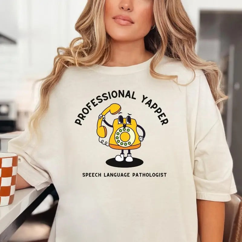Speech Therapy Therapist Language Pathologist SLP - Adult & Kids T-Shirts, Sweatshirts & Hoodies apparel design preview 1
