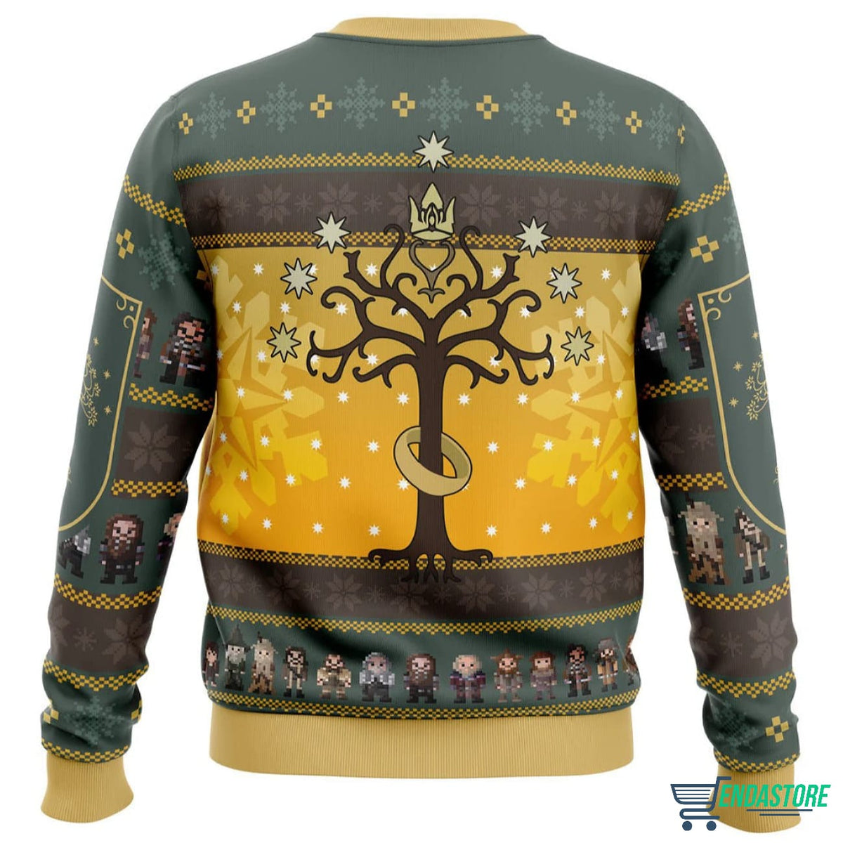 Spend Christmas in Fellowship The Lord of the Rings 3D Ugly Christmas Sweater - Holiday Gift product image 2