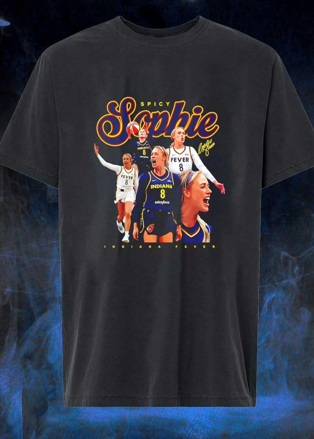 Spicy Sophie Lexie Hull Indiana Fever - Adult & Kids T-Shirts, Sweatshirts & Hoodies apparel design preview 1