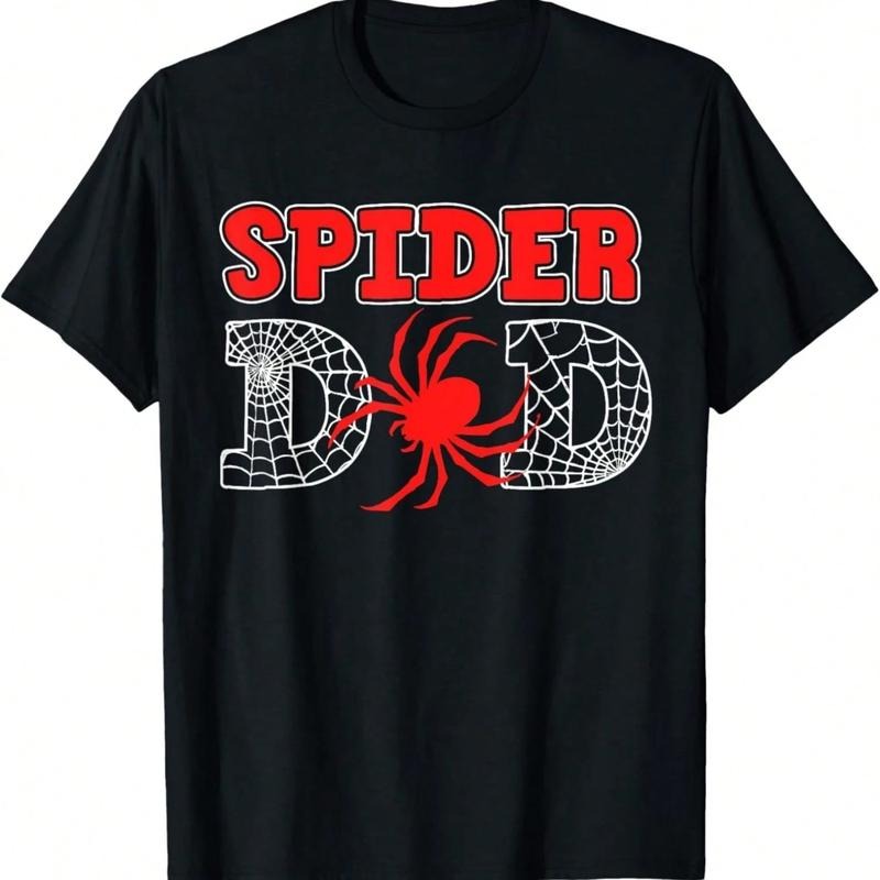 Spider Themed Dad Web Pattern Bold Typography - Adult & Kids T-Shirts, Sweatshirts & Hoodies apparel design preview 1