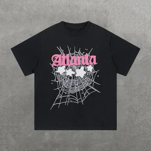 Spider 555555 Cotton Short Y2k Hip Hop Womenswear - Adult & Kids T-Shirts, Sweatshirts & Hoodies apparel design preview 1