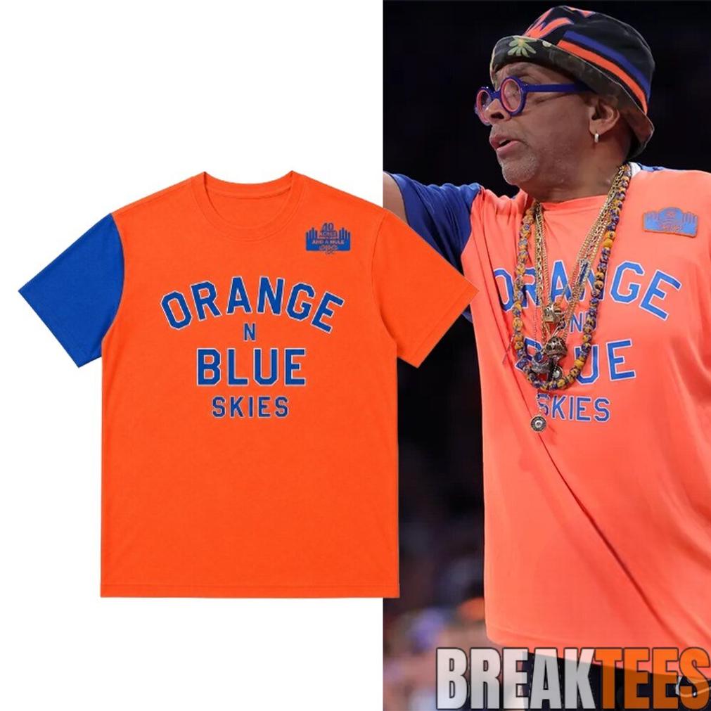 Spike Lee Orange And Blue Skies Knicks Game 4 - Adult & Kids T-Shirts, Sweatshirts & Hoodies apparel design preview 1