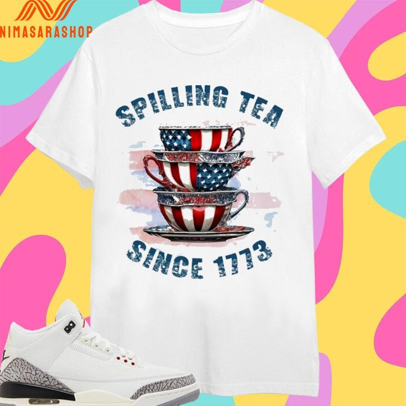 Spilling Tea Since 1773 - Adult & Kids T-Shirts, Sweatshirts & Hoodies apparel design preview 1