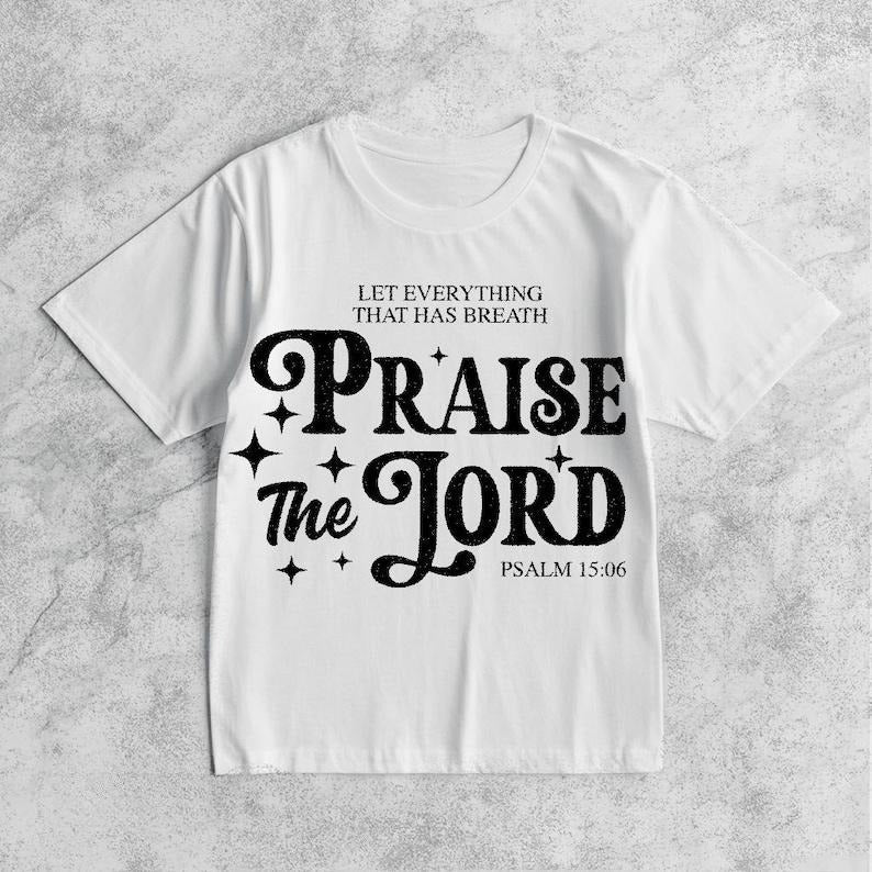 Spiritual Expression Celebrate Faith "LET EVERYTHING - Adult & Kids T-Shirts, Sweatshirts & Hoodies apparel design preview 1