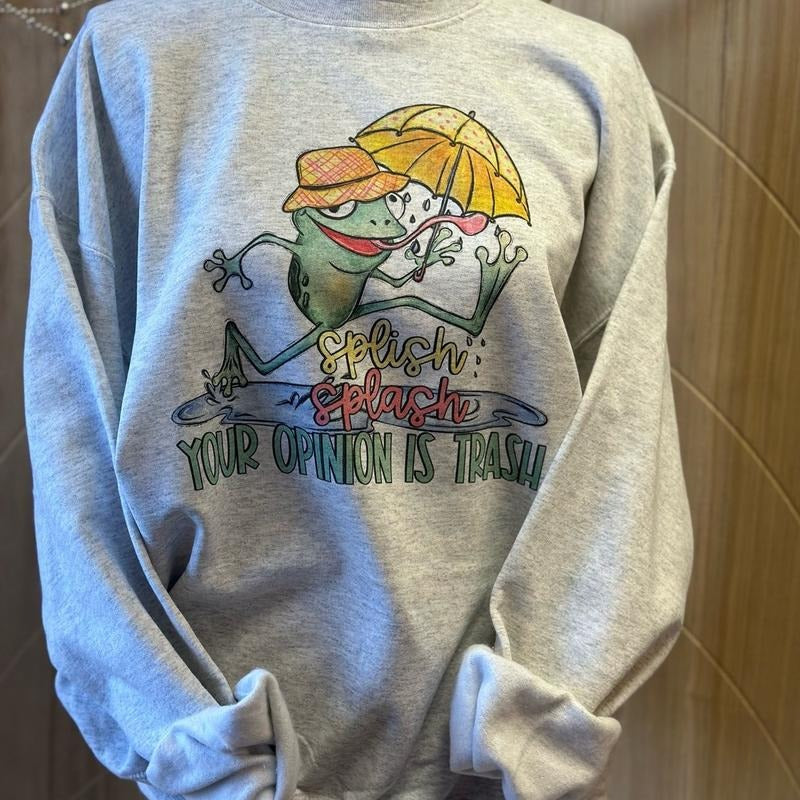 Splish Splash Your Opinion Is Trash - Adult & Kids T-Shirts, Sweatshirts & Hoodies apparel design preview 1