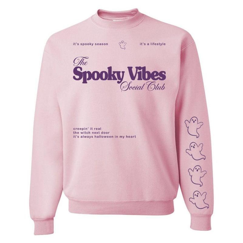 'Spooky Social Club' - Adult & Kids T-Shirts, Sweatshirts & Hoodies apparel design preview 1