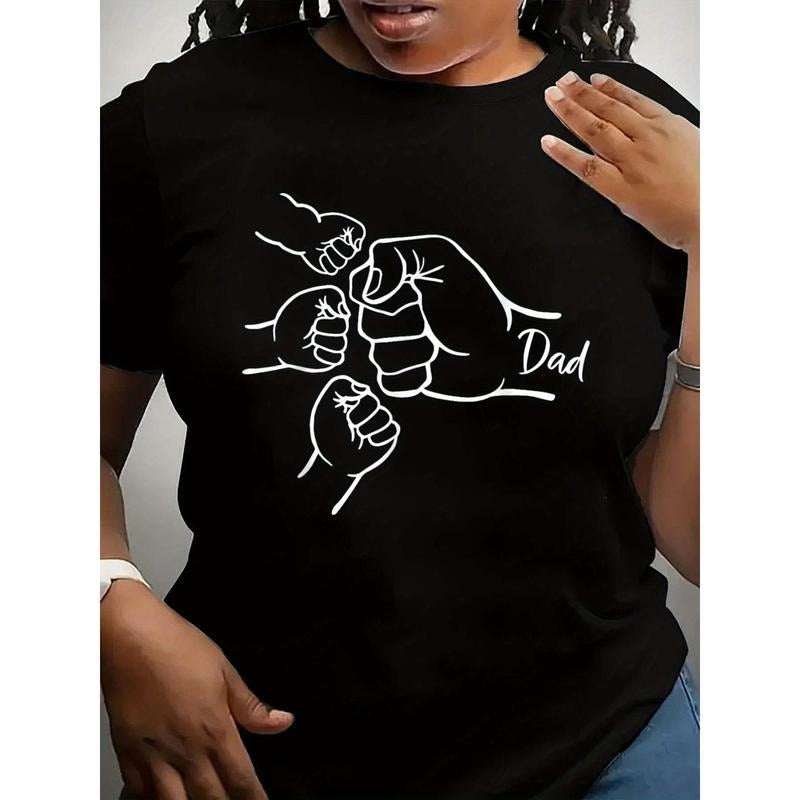 Spring Summer Plus Size Fist Bump Dad Three Father 3 - Adult & Kids T-Shirts, Sweatshirts & Hoodies apparel design preview 1
