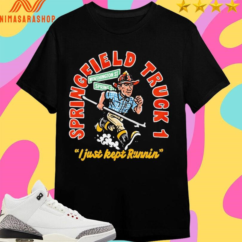Springfield Truck 1 I Just Kept Runnin - Adult & Kids T-Shirts, Sweatshirts & Hoodies apparel design preview 1