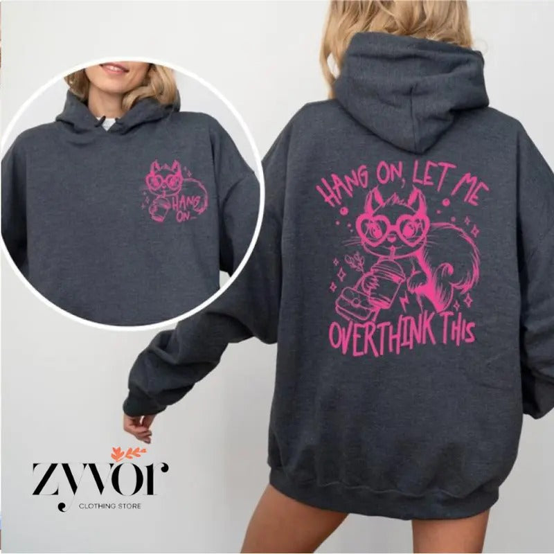 Squirrl Hang Let Me Overthink This Funny Casual - Adult & Kids T-Shirts, Sweatshirts & Hoodies apparel design preview 1
