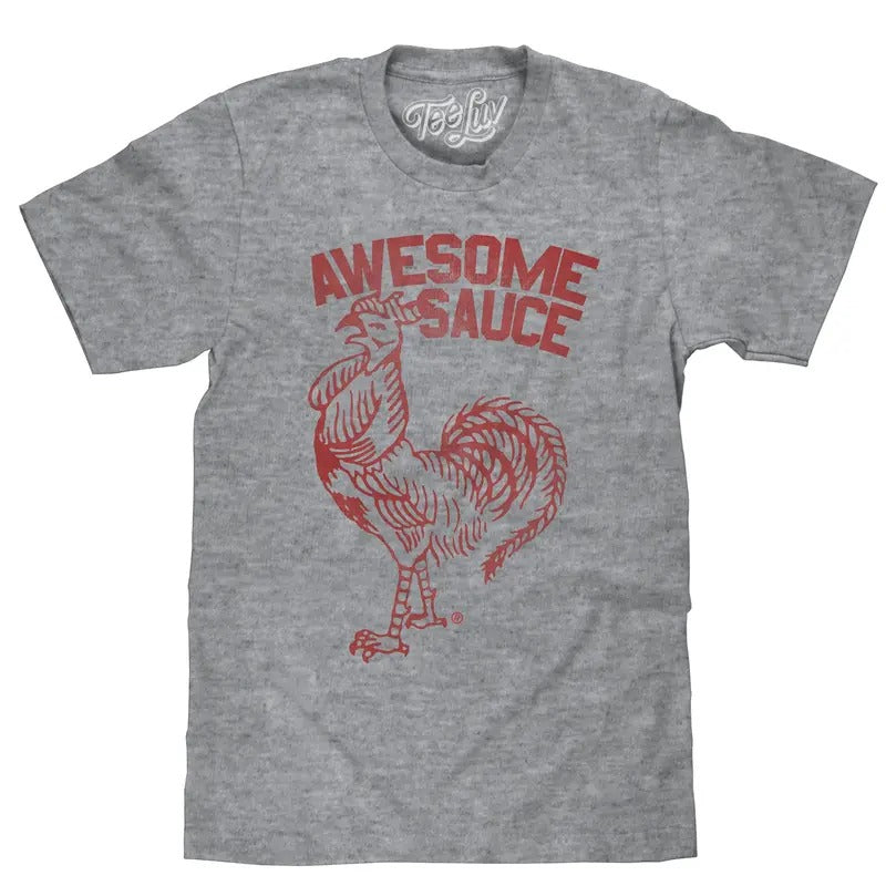 Sriracha Awesome Sauce Gray - Adult & Kids T-Shirts, Sweatshirts & Hoodies apparel design preview 1