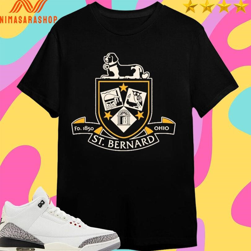 St Bernard Ohio Crest Fd 1850 - Adult & Kids T-Shirts, Sweatshirts & Hoodies apparel design preview 1