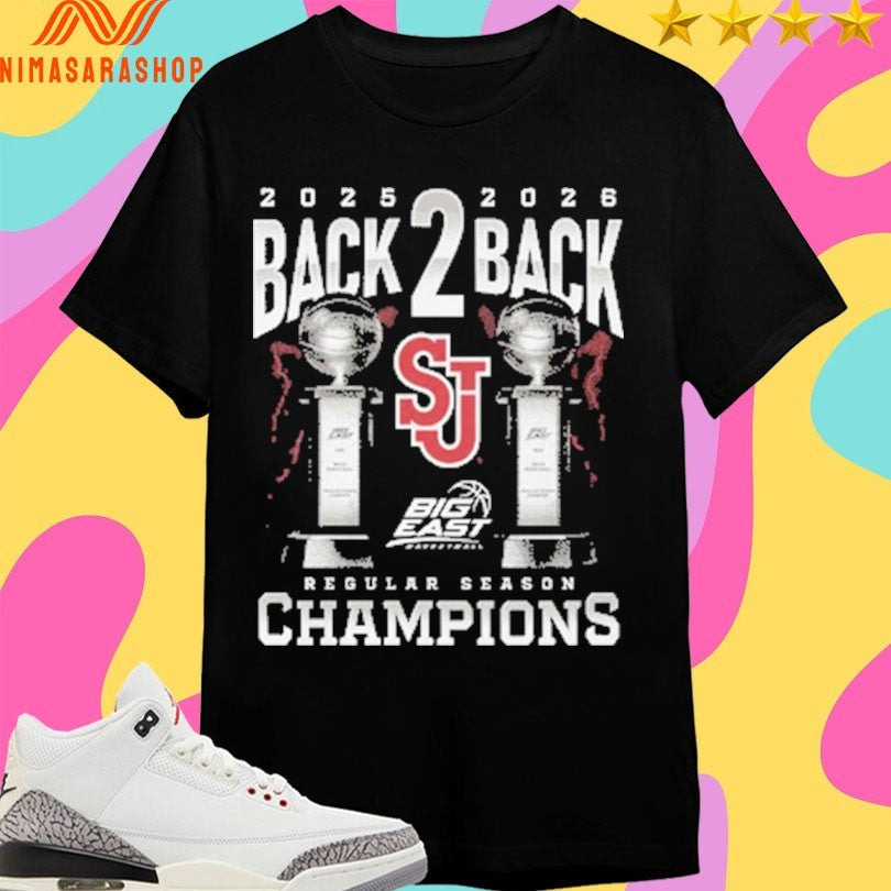 St John’s Big East Back-to-Back Regular Season - Adult & Kids T-Shirts, Sweatshirts & Hoodies apparel design preview 1