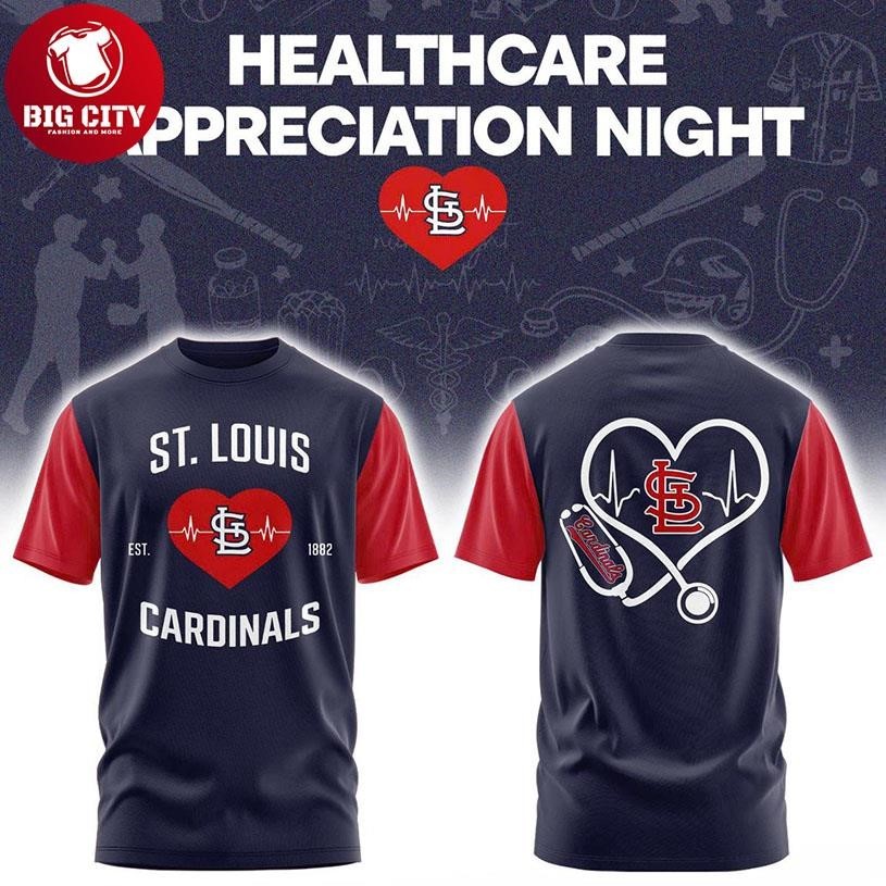 St. Louis Cardinals x 2026 Healthcare Appreciation - Adult & Kids T-Shirts, Sweatshirts & Hoodies apparel design preview 1