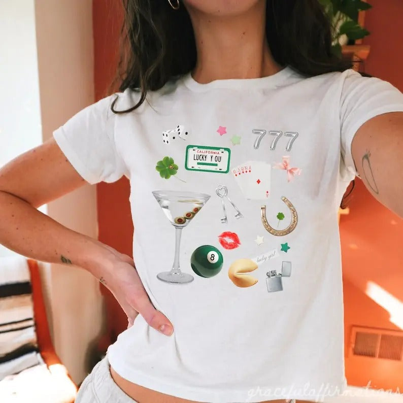 St Patricks Day Baby Y2k Girlhood Collage Coquette - Adult & Kids T-Shirts, Sweatshirts & Hoodies apparel design preview 1