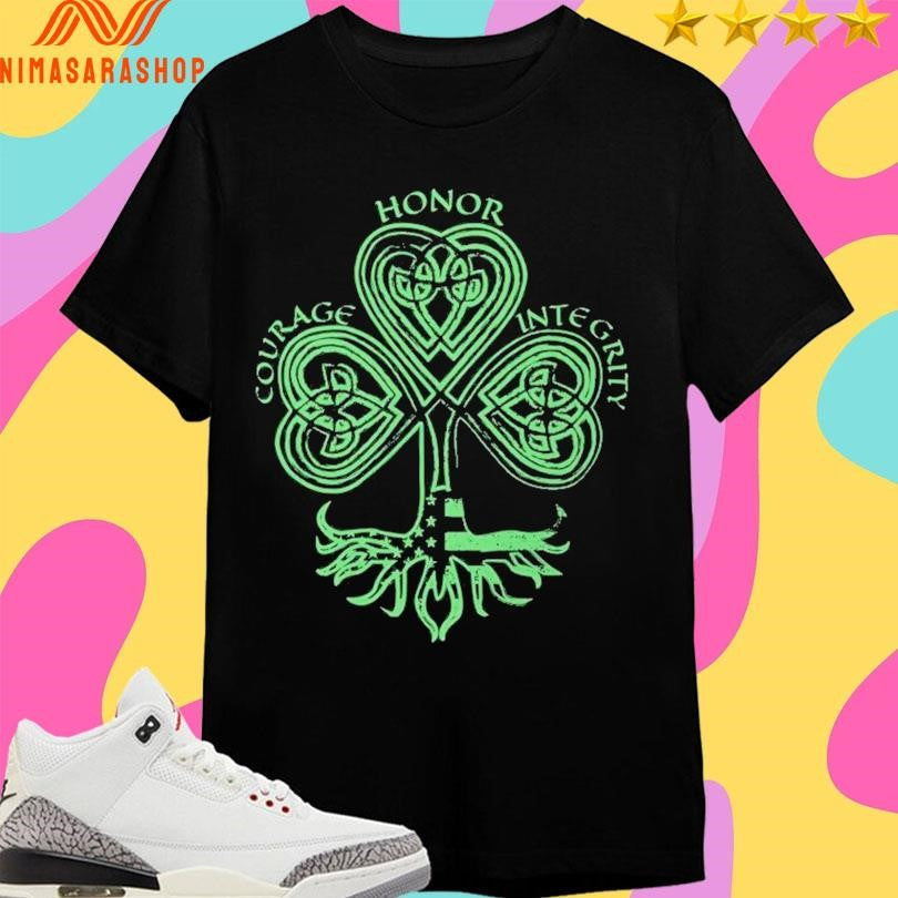 St Patrick’s Day Honor Courage Integrity - Adult & Kids T-Shirts, Sweatshirts & Hoodies apparel design preview 1
