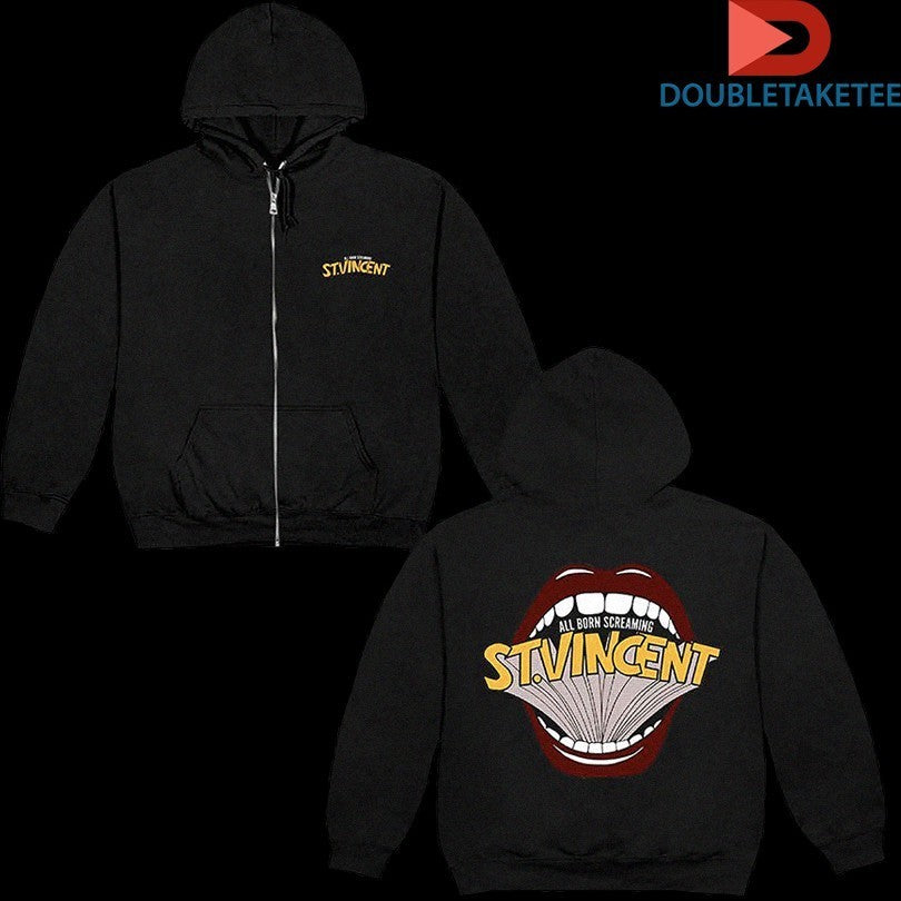 St. Vincent All Born Screaming Mouth - Adult & Kids T-Shirts, Sweatshirts & Hoodies apparel design preview 1