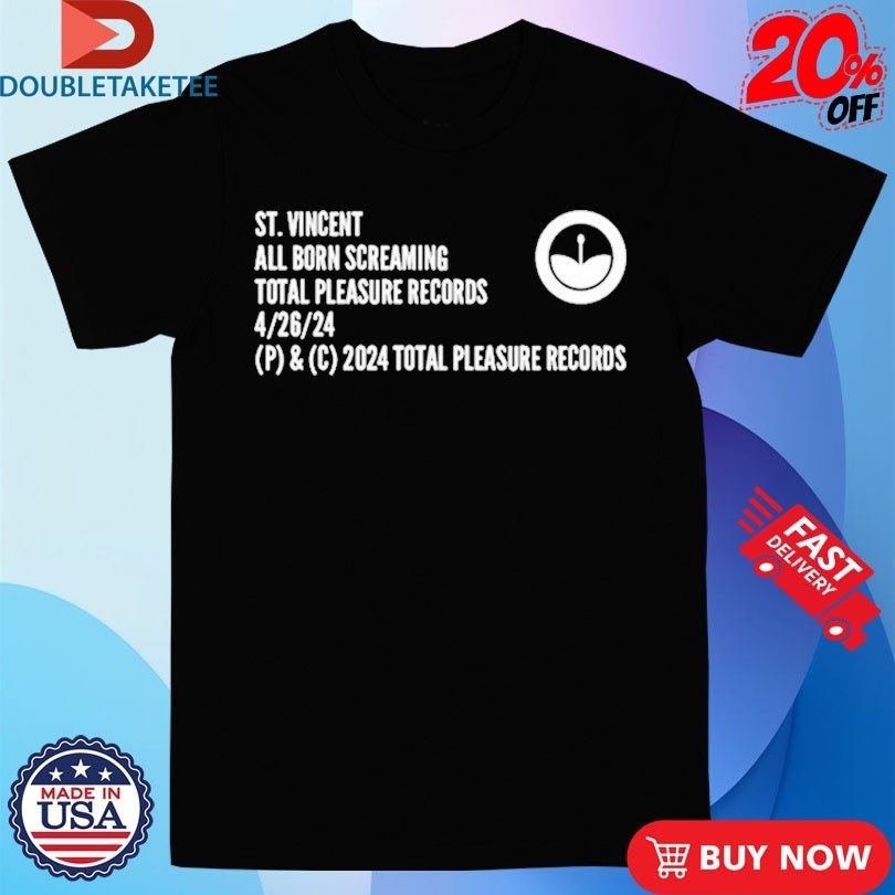 St. Vincent Total Pleasure Records - Adult & Kids T-Shirts, Sweatshirts & Hoodies apparel design preview 1