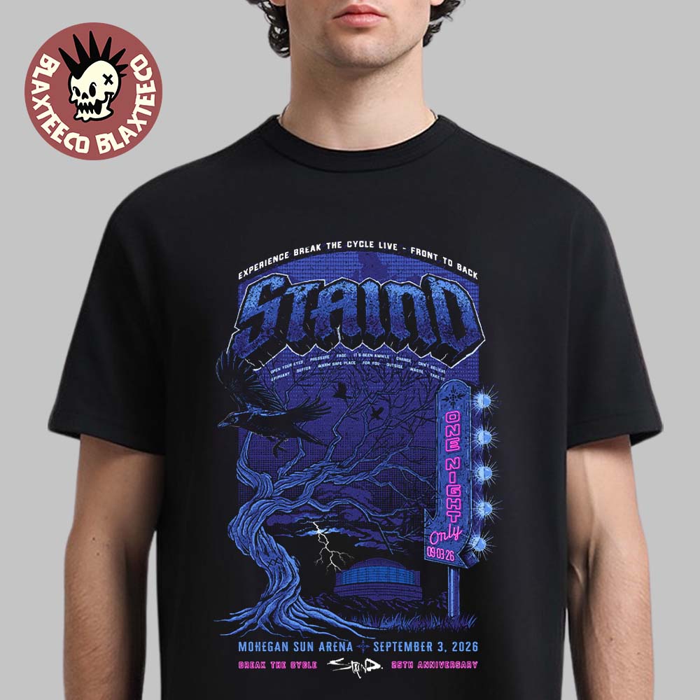 Staind Break The Cycle 25th Anniversary Montville - Adult & Kids T-Shirts, Sweatshirts & Hoodies apparel design preview 1