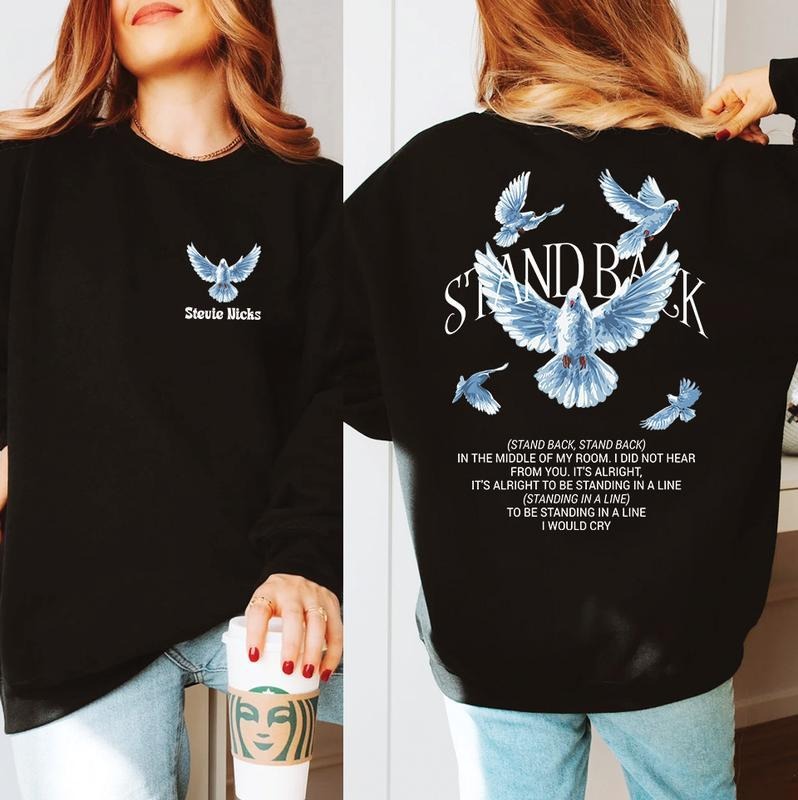 Stand Back Stevie Song Lyric Vintage Music Lover - Adult & Kids T-Shirts, Sweatshirts & Hoodies apparel design preview 1