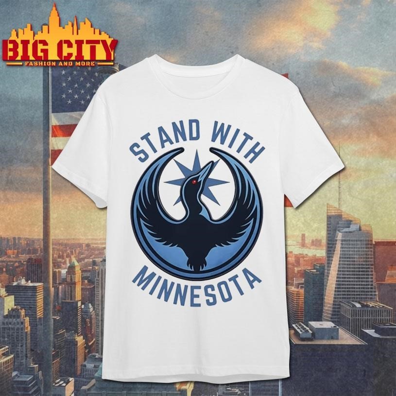 Stand With Minnesota Loon North Star - Adult & Kids T-Shirts, Sweatshirts & Hoodies apparel design preview 1