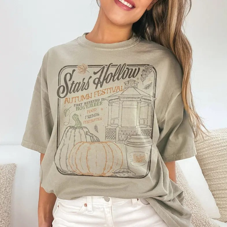 Stars Hollow Autumn Festival Gilmore Rory Lorelai - Adult & Kids T-Shirts, Sweatshirts & Hoodies apparel design preview 1