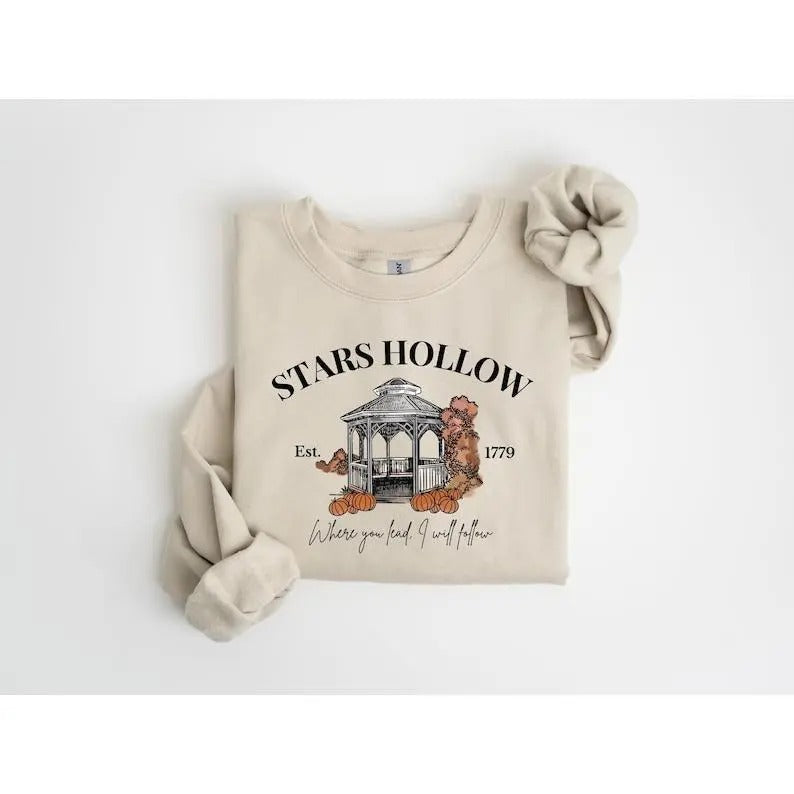 Stars Hollow Where You Lead I Will Follow Vintage - Adult & Kids T-Shirts, Sweatshirts & Hoodies apparel design preview 1